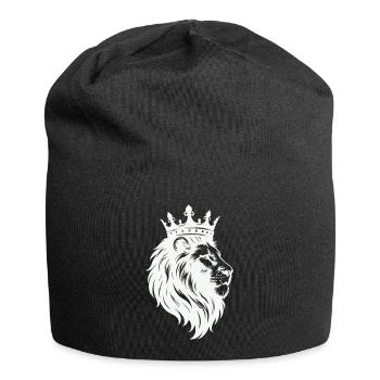 Löwe König Krone - Jersey Beanie - black - Front