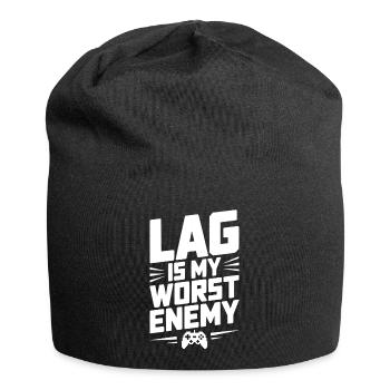 Lag is My Worst Enemy - Jersey Beanie - black - Front