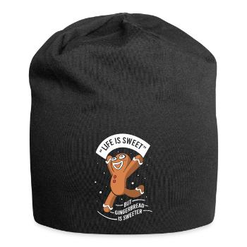 Gingerbread Christmas Gingerbread Man Gingerbread - Jersey Beanie - black - Front