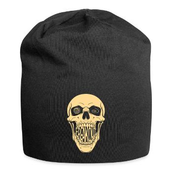 Crâne de panique - Bonnet en jersey - noir - Devant