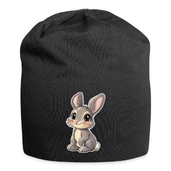 Hase - Jersey-Beanie - Schwarz - Vorne