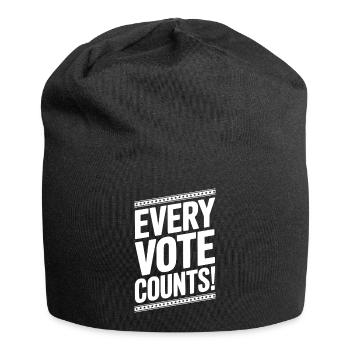 Chaque vote compte - Bonnet en jersey - noir - Devant