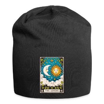 Liebhaber Tarot Sonne Mond - Jersey-Beanie - Schwarz - Vorne