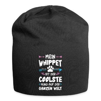 Whippet Dog Saying - Jersey Beanie - black - Front
