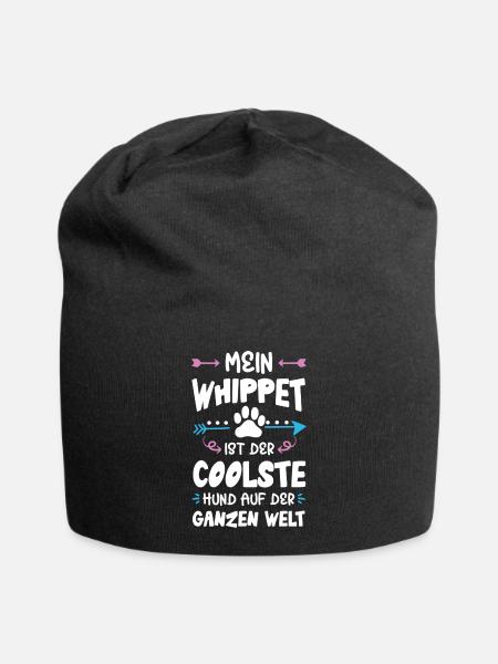Dicton de chien whippet - Bonnet en jersey - noir