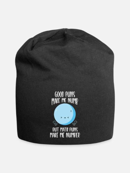 Mathe Mathematik Lehrer Spruch Mathelehrer Lustig - Jersey-Beanie - Schwarz