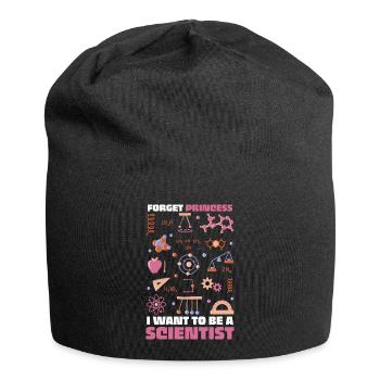 Ich will Wissenschaftler sein – bunte Doodles - Jersey-Beanie - Schwarz - Vorne