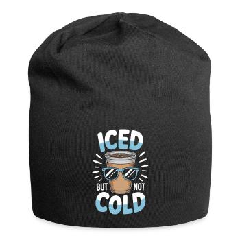 Iced But Not Cold Iced Coffee Saying Summer - Jersey Beanie - black - Front