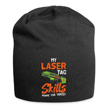 Laser Skills Funny Gaming Blaster Art - Jersey Beanie - black - Front