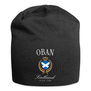 Oban Scotland Coat of Arms Crown – Travel Souvenir - Jersey Beanie - black - Front