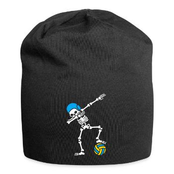 Skeleton Spike Volleyball Halloween - Bonnet en jersey - noir - Devant