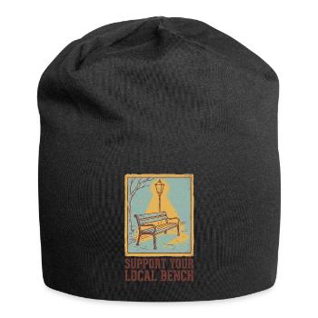 Support Bench - Jersey Beanie - black - Front