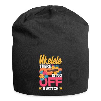 Ukulele There Is No Off Switch Hawaii Musician - Jersey Beanie - black - Front