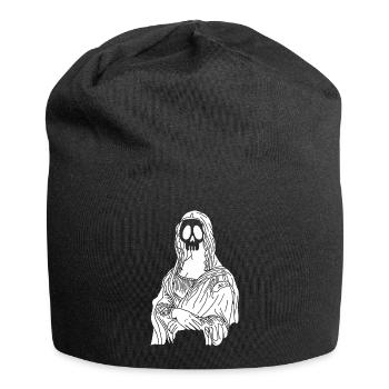 Mona Lisa Skull (White) - Jersey Beanie - black - Front