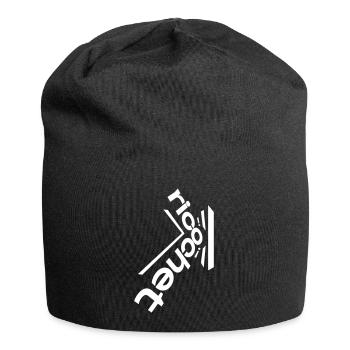 Ricochet! Verzerrter diagonaler Typ - Jersey-Beanie - Schwarz - Vorne
