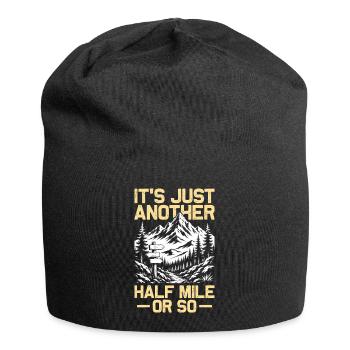 Just another half mile or so hiking mountaineering - Jersey Beanie - black - Front