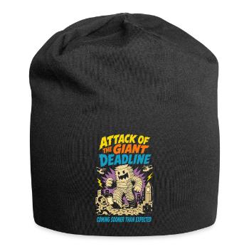 Attack of the gigantic deadline - Jersey Beanie - black - Front