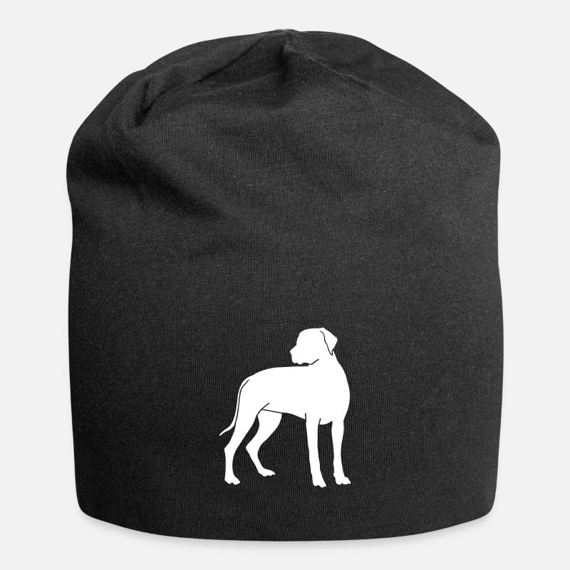 Rhodesian Ridgeback - Jersey Beanie - black