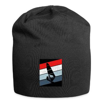 Surfing red white vintage - Jersey Beanie - black - Front