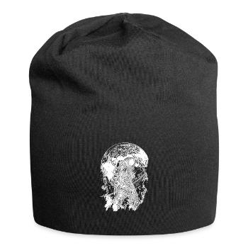Astronaute au clair de lune - Bonnet en jersey - noir - Devant