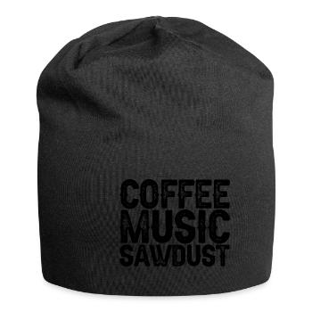 Coffee Music Sawdust 3 - Jersey Beanie - black - Front