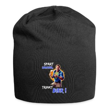 Save Water, Drink Beer!-Funny Party Outfit - Jersey Beanie - black - Front