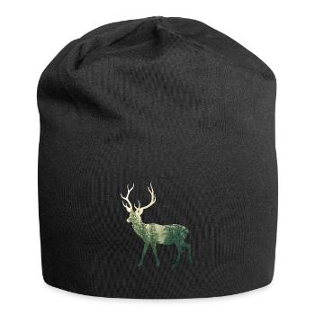 Hirsch - Jersey-Beanie - Schwarz - Vorne