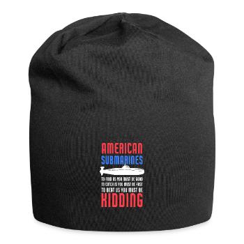 American Submarines Funny Patriotic Navy US - Jersey-Beanie - Schwarz - Vorne