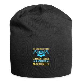 Funny Machinist Machine Operator Machining - Jersey Beanie - black - Front