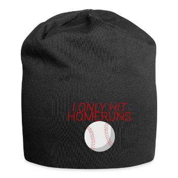 Je n’ai frappé que des homeruns 4 - Bonnet en jersey - noir - Devant