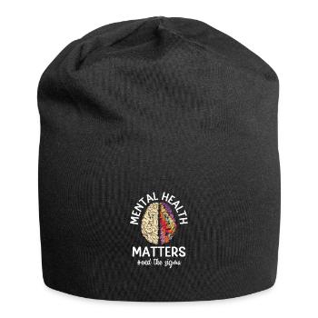 Mental Health Matters Mental Awareness - Jersey Beanie - black - Front