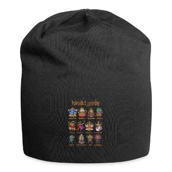 Hinduistische Götter und Göttinnen - Jersey-Beanie - Schwarz - Vorne