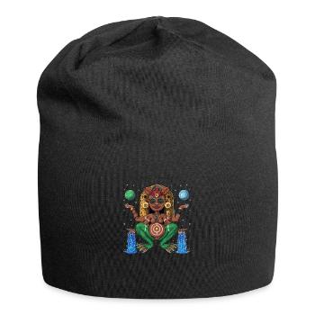 Déesse Atabey Taino - Bonnet en jersey - noir - Devant
