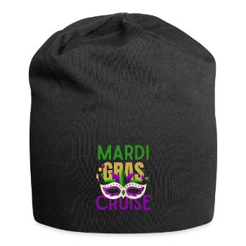 Mardi Gras Cruise 2026 Passende Familienfeier - Jersey-Beanie - Schwarz - Vorne