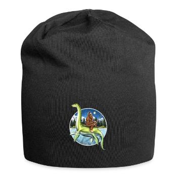 Bigfoot Loch Ness Monster Fishing - Jersey Beanie - black - Front