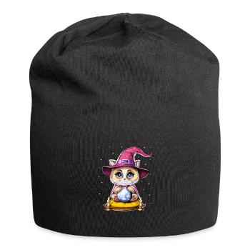 Cat Fortune Teller - Jersey Beanie - black - Front