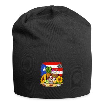 Puerto Rico Tropical Fruits - Jersey Beanie - black - Front