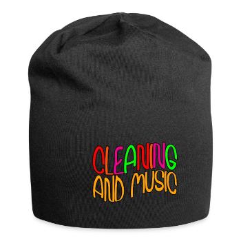 Cleaning And Music 2 - Jersey Beanie - black - Front
