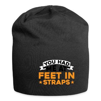 Tu m’avais aux pieds dans les sangles 7 - Bonnet en jersey - noir - Devant