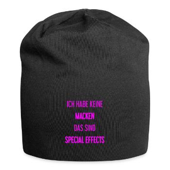 Keine Macken, nur Special Effects! - Jersey-Beanie - Schwarz - Vorne