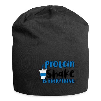 Protein Shake Is Everything 2 - Jersey Beanie - black - Front