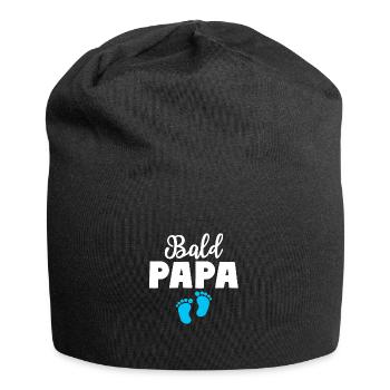 Bald Papa Sohn Baby Vater - Jersey-Beanie - Schwarz - Vorne