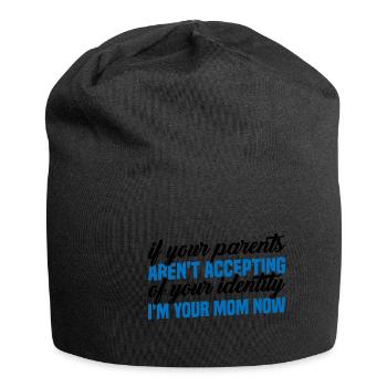 If Your Parents Aren't Accepting Of Your Identity3 - Jersey-Beanie - Schwarz - Vorne