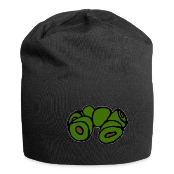 Olives vertes - Bonnet en jersey - noir - Devant