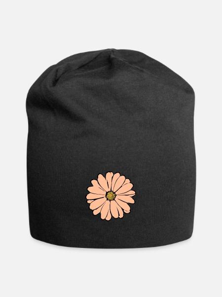 Fleur Pastel Fleurs Fleurs Pastel - Bonnet en jersey - noir
