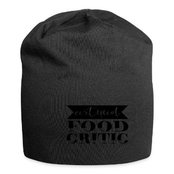 Critique gastronomique certifiée - Bonnet en jersey - noir - Devant