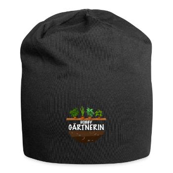 Hobby Gärtnerin das Frauen Garten Outfit - Jersey-Beanie - Schwarz - Vorne