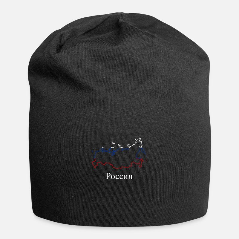 Russie russe - Bonnet en jersey - noir