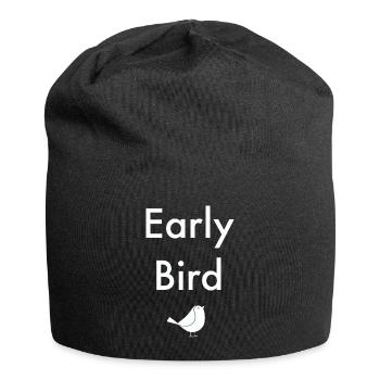 Early Bird - Jersey Beanie - black - Front