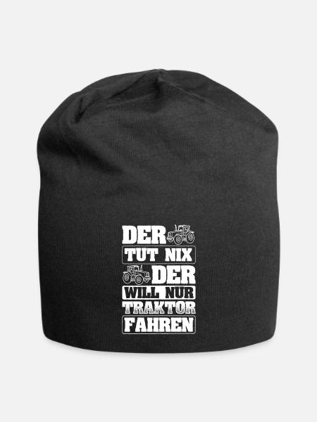 Traktor Landwirtschaft Bauer - Jersey-Beanie - Schwarz